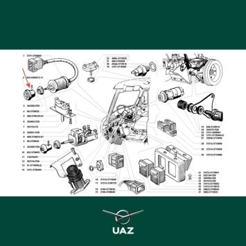 knop schakelaar ruitenwissers - UB2681