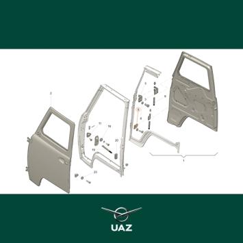 scharnier portier links - UB3158