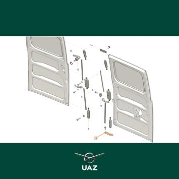slotplaat achterdeuren - UB0422
