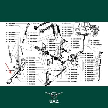 reparatieset gaspedaal - UB1177