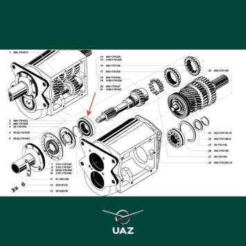 lager versnellingsbak - UB1779