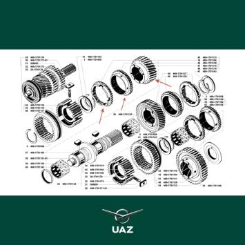 tandwiel versnellingsbak - UB2771