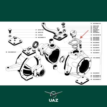 stelplaat 0,10mm fusee - UB1070