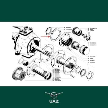 pakking naafaandrijfflens - UB0570
