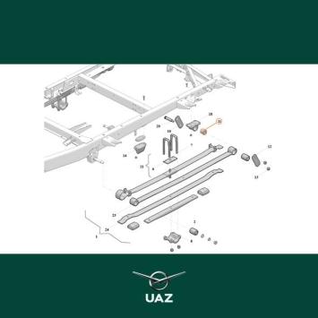 ophangrubber veerschommel - UB1286