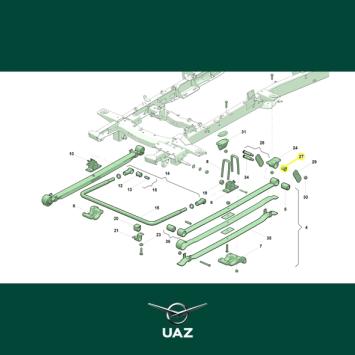 set ophangrubbers veerschommel - UB2119