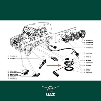 vlotter brandstoftank - UB2774