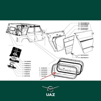 achterruit softtop- UB2834