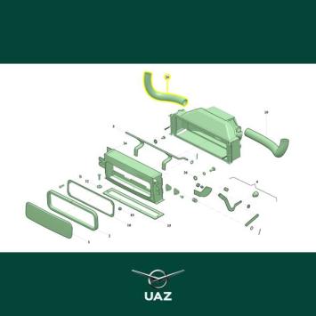 ventilatieslang links - UB1681