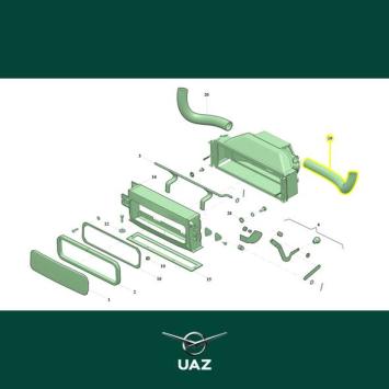 ventilatieslang rechts - UB1682