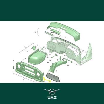 hoek grille links - UB1674
