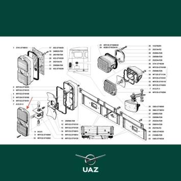 kap achterlicht - UB0278