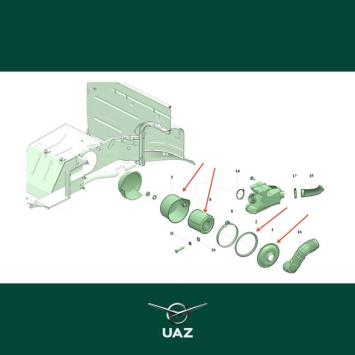 luchtfilterbehuizing - UB1638