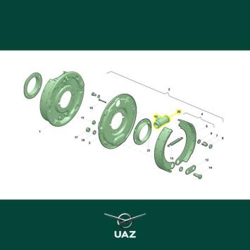 remcilinder achterrem - UB1271
