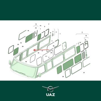 schuifraam cabinedeur - UB0056