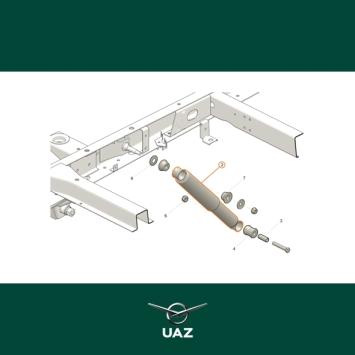 schokbreker achteras - UB0828