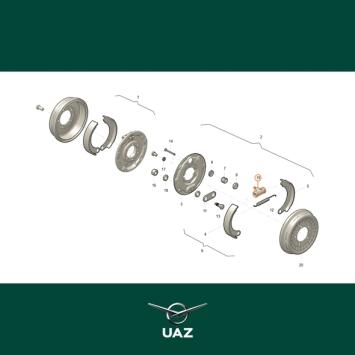 remcilinder achterrem - UB2761