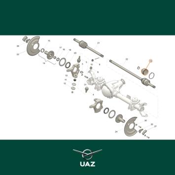 manchet stuurgewricht - UB2861