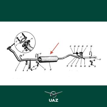 uitlaat - UB2478