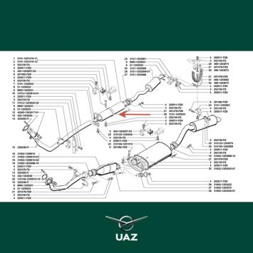 montagebeugel uitlaat - UB0579