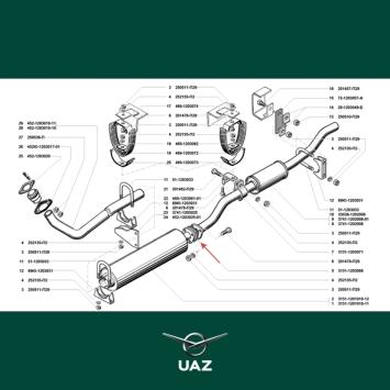 pakking uitlaat - UB0029