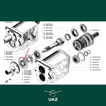 oliekeerring versnellingsbak - UB2953