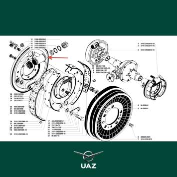 remcilinder achterrem - UB0865