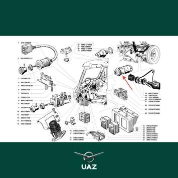 schakelaar alarmlichten - UB1298