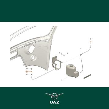 pakking ruitensproeier - UB0124