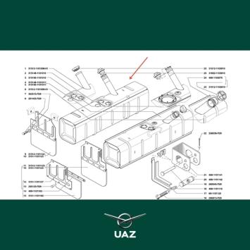 brandstoftank rechts - UB0465