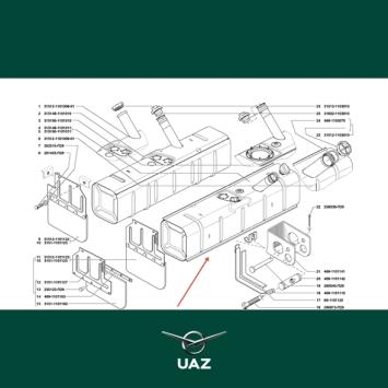brandstoftank links - UB0466