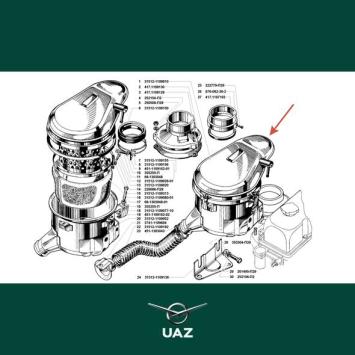 behuizing luchtfilter - UB1554
