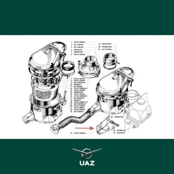 montagebeugel luchtfilter - UB3089