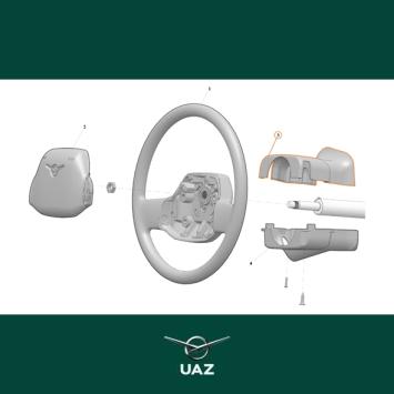 set afdekkappen stuurkolom - UB2578