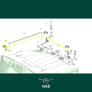 set ontgrendeling motorkap - UB2098