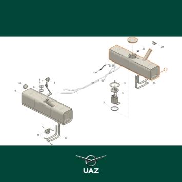 brandstoftank rechts - UB0467