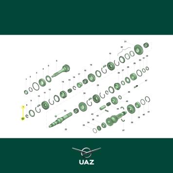 lager versnellingsbak - UB2375