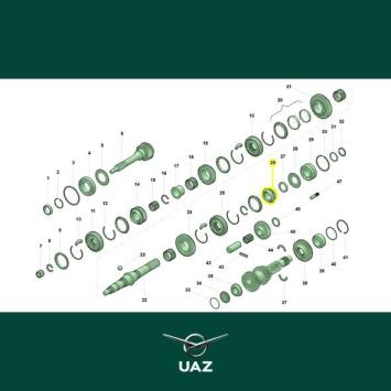 tandwiel versnellingsbak - UB1712