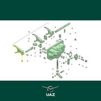schakelvork versnellingsbak - UB2411