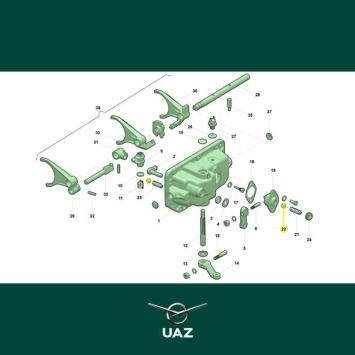 kogel versnellingsbak - UB1745