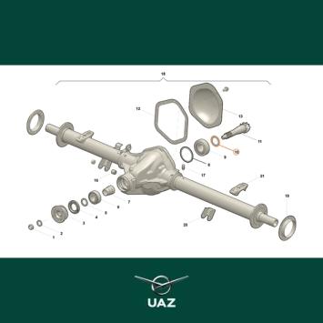 druklagerring differentieel - UB2576