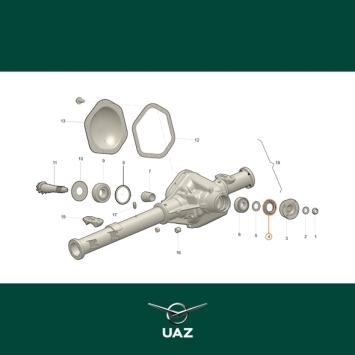 oliekeerring differentieel - UB0073