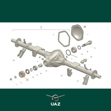 cardanasflens differentieel  - UB2917