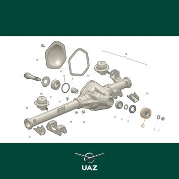 cardanasflens differentieel  - UB2917