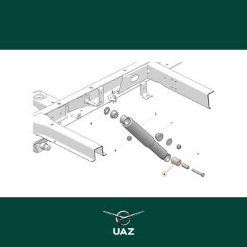 ophangrubber schokbreker - UB1395