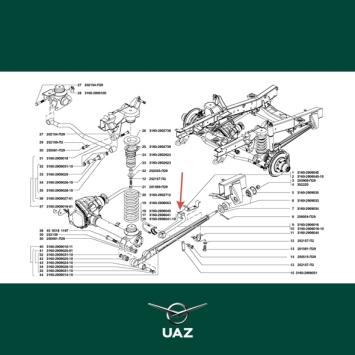 ophangrubber stabilisatorstang - UB3094