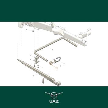 ophangrubber stabilisatorstang - UB3095