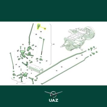 knop versnellingspook - UB1529