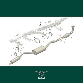 pakking uitlaat - UB0027