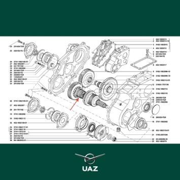 naaldlager tussenbak - UB0607